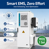 Système de stockage d'énergie solaire 50 kW 55 kW 100 kWp commercial et industriel, batteries LiFePO4 112,5 kWh 314 Ah, armoire de refroidissement par air