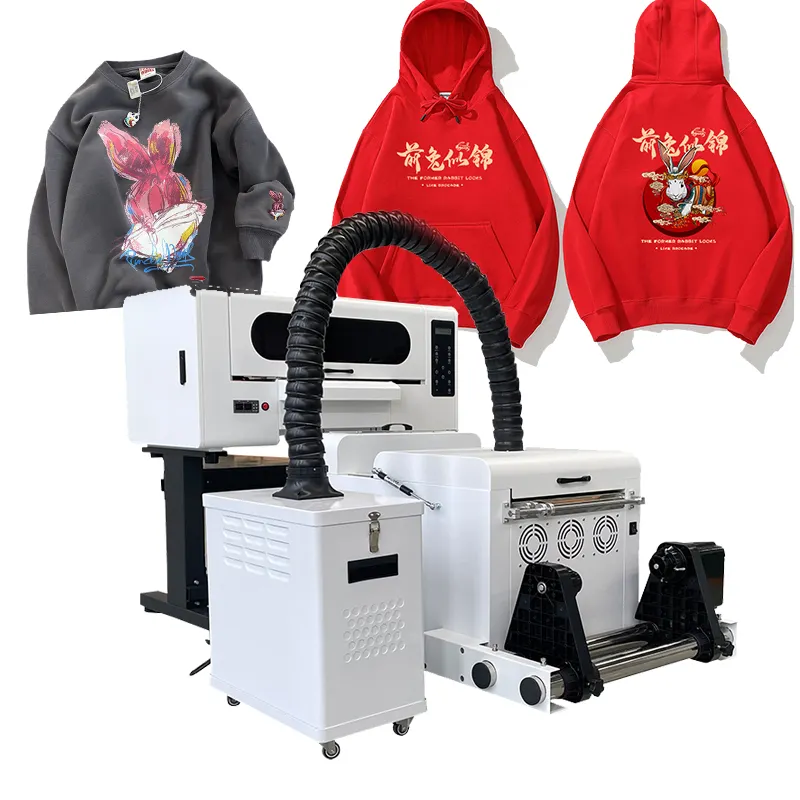 Batu Xp600 Kleine Pet Film Tshirt Textiel Drukmachine A3 Dtf Film Printer En Dtf Droger Voor Elke Kleur Kleding