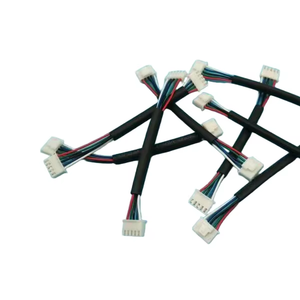 Kabel kawat konektor Wanita 5-Pin kustom JST XH 2.54 dengan isolasi PVC berlapis timah konduktor tembaga IP67 nilai 12V - Product Image 1