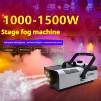 Machine à fumée RGB LED DMX512 électrique température constante 1500W barre de mariage pulvérisateur de fumée télécommande garantie de 2 ans