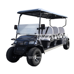 Voiture de golf électrique tout-terrain 8 places à énergie solaire, prix usine, nouvelle exportation, pour parcours de golf et visites touristiques - Product Image 1