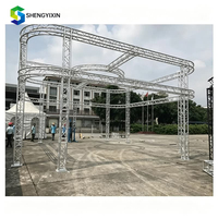 Structure de scène en aluminium robuste pour suspendre enceintes et éclairages