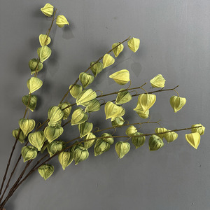 Ramo <span class=keywords><strong>de</strong></span> Plantas <span class=keywords><strong>de</strong></span> Linterna China para Decoración <span class=keywords><strong>de</strong></span> Oficina, Jardín y Hogar, Personalizable, Imitación <span class=keywords><strong>de</strong></span> Flor Artificial, Planta Artificial - Product Image 3