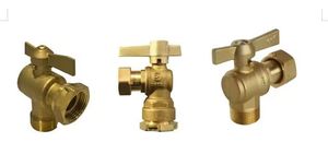 Moule auto-propriétaire 1/2 "3/4" 1 "filetage BSP CW617N vanne d'angle verrouillable en laiton - Product Image 4