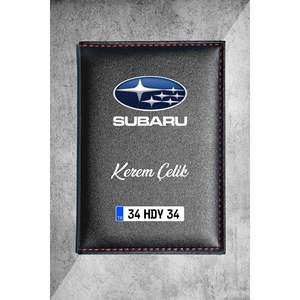 ที่ใส่บัตรรถยนต์หนังเทอร์โมลายโลโก้ซูบารุแบบส่วนตัว พร้อมวัสดุสแตนเลสและไฟ LED - Product Image 1