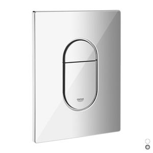 Botón de descarga para inodoro Arena Cosmopolitan, cromado, doble descarga, tanque oculto, diseño minimalista - Product Image 1