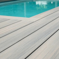 Planches de terrasse en composite bois-plastique écologiques et durables, co-extrusion WPC, revêtements de sol extérieurs anti-UV