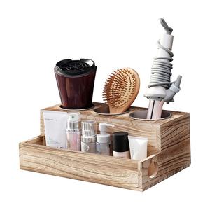 나무 헤어 드라이어 홀더-헤어 도구 및 스타일링 용품 정리 및 화장대 및 욕실 보관-천연 우아한 <span class=keywords><strong>Desi</strong></span> - Product Image 1