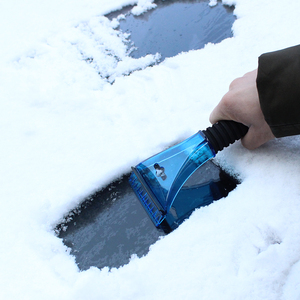 <span class=keywords><strong>Grattoir</strong></span> à glace pour pare-brise de voiture personnalisé CARCATICZ, bleu, en plastique, avec poignée EVA, pour l'hiver - Product Image 1