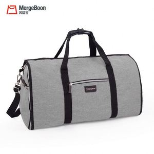 Free Sample Best <b>travel</b> Double use weekend <b>garment</b> Suit duffle <b>bag</b> suitcase combination RPET - Product Image 2