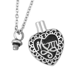 Colgante de urna conmemorativa impermeable, collar de acero inoxidable, joyería para cenizas de cremación, recuerdo para madre y padre - Product Image 6