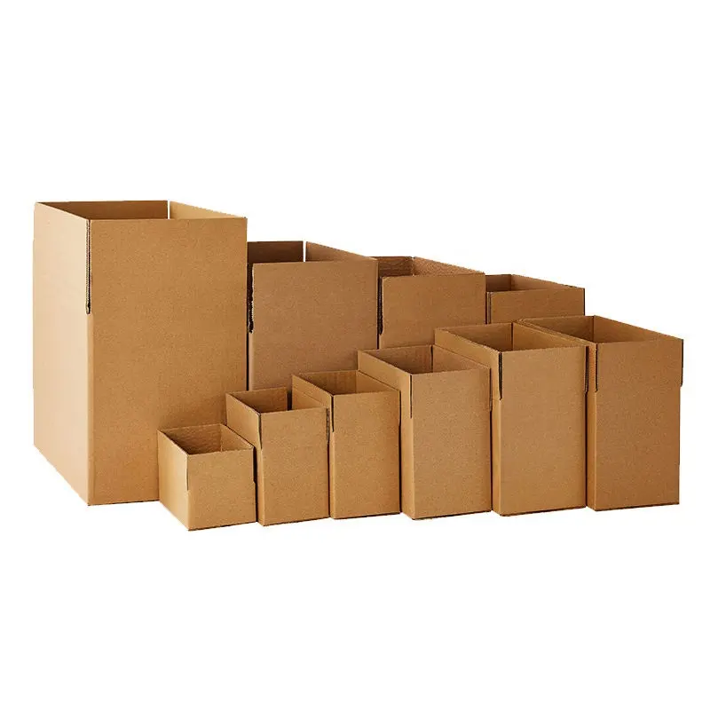 Embalagens de caixas de embalagem de papelão ondulado branco liso personalizado 3/5 camada
