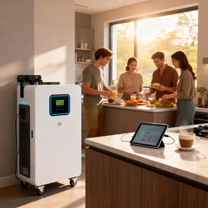 แบตเตอรี่ลิเธียมไอออนแบบ All-in-one ขนาด 1 กิโลวัตต์ชั่วโมง สำหรับระบบ Off-Grid แบบต่อพ่วงได้ รุ่น ZLWMA-ZLWMA-EB-25.6V-200AH สำหรับเก็บพลังงานภายในบ้าน - Product Image 1