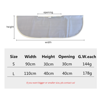 Housse de protection imperméable en TPU souple noir givré de bonne qualité pour sac à main S/L, produits pour la saison des pluies avec impression de logo