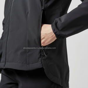 Haute Qualité Unisexe Soft Shell Veste 100% Polyamide Étanche Ski Randonnée Overhead Coupe-Vent Fermeture À Glissière Pas Cher Manteaux En Vrac - Product Image 1