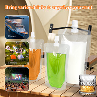 Pochettes Doypack en plastique avec bec verseur pour jus, lait, eau et autres liquides, pour l'emballage de boissons