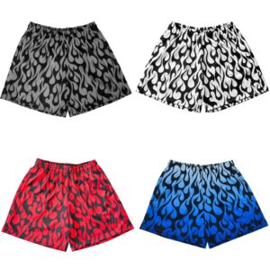 Pure Custom Professional Men's Flame Mesh <strong>Shorts</strong> With Pockets Fire Printed Training Sport <strong>Shorts</strong> Men Mesh <strong>Shorts</strong> - Product Image 1