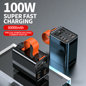 <span class=keywords><strong>Cargador</strong></span> Rápido de Aleación de Aluminio de Alta Capacidad de 60000 mAh, USB DC, Pantalla LED, Soporte para Lámpara de Viaje, Panel <span class=keywords><strong>Solar</strong></span> Magnético, Banco de Energía <span class=keywords><strong>Anker</strong></span> para Exteriores - Product Image 6