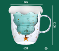Tasses à café en verre personnalisées Accessoires cadeaux Boîte de Noël créative Logo Article surprise Style Pcs Design Emballage Caractéristique