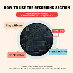 Iletişim interaktif köpek konuşma ve eğitim oyuncak ses kayıt düğmesi - Product Image 5