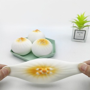 New Arrival TPR Simulation Pan-Fried Pork Bun Shape Super Soft Slow Rebound <b>Squeeze</b> Stress Relief Toys for Kids Boys and Girls - Product Image 1
