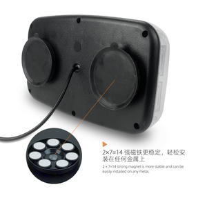 Lumière de signalisation à LED 6 COB 36W, longue rangée, rouge, bleu, blanc, vert, ambre, disque magnétique, lumière stroboscopique pour toit de voiture, camion - Product Image 5