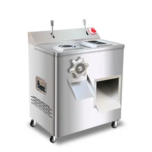 मांस पट्टी काटने की मशीन पोर्क मांस स्लाइसर कटर उच्च शक्ति मांस कटर स्लाइसिंग और कीमा दोहरे उद्देश्य वाली मशीन