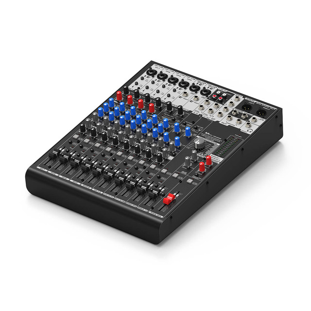 12 Channel Audio Mixer with Low Noise Mic Preamp USB DSP for Live Recording Mixing Console MD12UHD