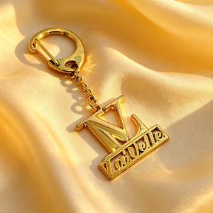 Premium Zinc Alloy Keychain <b>Engraved</b> Logo <b>Key</b> <b>Ring</b> Custom Shape Metal Charm for Apparel Accessory - Product Image 4
