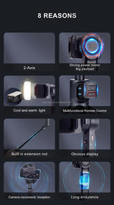 Estabilizador de Cámara <span class=keywords><strong>para</strong></span> Teléfono Móvil A10 Multifuncional de 2 Ejes, Ajustable, Estabilizador de Mano <span class=keywords><strong>para</strong></span> Video de Teléfono - Product Image 3