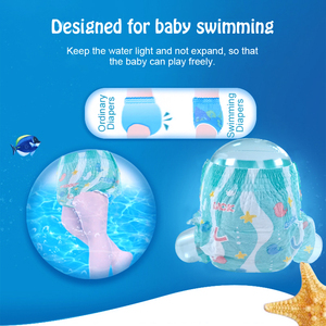 Couches de bain jetables imperméables pour bébés avec logo personnalisé, imprimées avec ceinture élastique 3D anti-fuite en tissu non tissé - Product Image 4