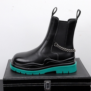 Nuovi Stivali Casual da <span class=keywords><strong>Uomo</strong></span> Autunno 2025, Stile Europeo e Americano, Suola Alta e Spessa, Aumento Interno di Altezza - Product Image 4