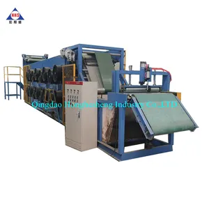 Film cooling line automatic glue dispensing three-station weighing pneumatic rubber cutting drying machine