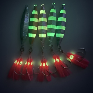 Weihai 80g 100g señuelo de Jigging de paso lento para besugo carpa cruciana doble anzuelo Jig cabeza de plomo para Río lago corriente pesca hundimiento - Product Image 2