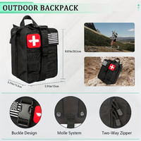 Kits de survie trousse de premiers soins cadeaux pour hommes papa équipement et équipement de survie avec pochette tactique Molle pour la chasse au camping en voiture