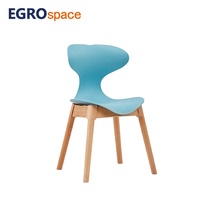Chaise de bureau pliable en plastique EGROspace pour salle de conférence, mobilier empilable pour réunions et visiteurs