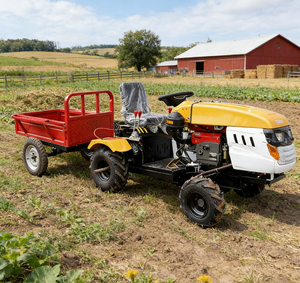 Tractor Agrícola de Cuatro Ruedas con Arado Pequeño para <span class=keywords><strong>Personas</strong></span> Mayores, para Labrar la Tierra y Cavar Zanjas, Nuevo Arado Manual - Product Image 1
