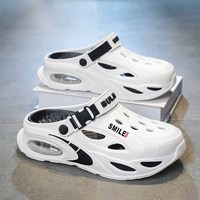 Sabots unisexes en EVA à coussin d'air, chaussures de jardin ventilées pour couple, claquettes à plateforme épaisse, pantoufles de plage légères, sabots en gros