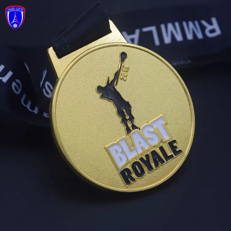 מותאם אישית זול פרס זהב מתכת ספורט קריקט מדליות אישית עבור פיצוץ רויאל