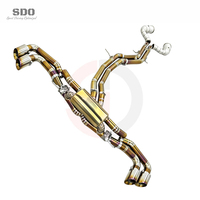 Système d'échappement SDO Performance en titane doré OEM pour Lamborghini URUS 4.0T V8 2018-2026 avec downpipes catalysés à haut débit