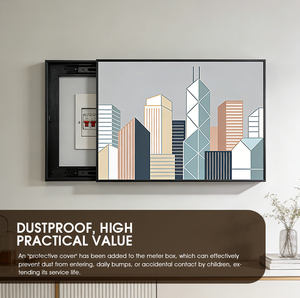 Orologio Decorativo per Contatore Elettrico in Stile Nordico Moderno, Dipinto Geometrico, Arte Murale per Arredamento Casa - Product Image 6