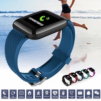 Reloj Inteligente Deportivo 116 Plus D13 en Oferta, Monitor de Ritmo Cardíaco, Pulsera Inteligente para Hombre y Mujer, Compatible con Android