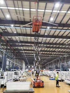 3m 3.7m Natural Breeze Energy Efficient Greenhouse Hvls Ceiling PMSM Motor Ventilation Cooler Industrial Fan for <b>Cow</b> Warehouse - Product Image 3