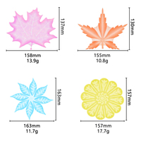 Napperon en forme de feuille en silicone de qualité alimentaire, réutilisable et moderne, résistant à l'huile, antidérapant et résistant à la chaleur, pour la table à manger, pour la maison