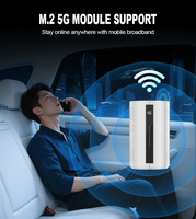 Werkseitig verkaufter Ultra-High-Speed-OpenWRT-Router mit 6 Gigabit M.2-Steckplätzen AX3000 WiFi, unterstützt 5G SIM-Kartens teck platz