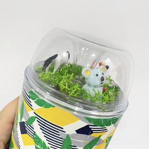 White Diy Topper Blank Sublimation 10Oz Lowball 22Oz Fatty 20Oz Tumblers With Dome Straw Lids for Mini Resin Figures - Product Image 4