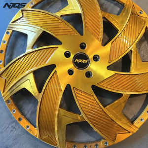 Rines NJQS Personalizados de 22 24 26 28 30 Pulgadas Estilo <span class=keywords><strong>Trapstar</strong></span> con Borde Profundo 5x127 para Chevy C10, Ruedas Forjadas - Product Image 2