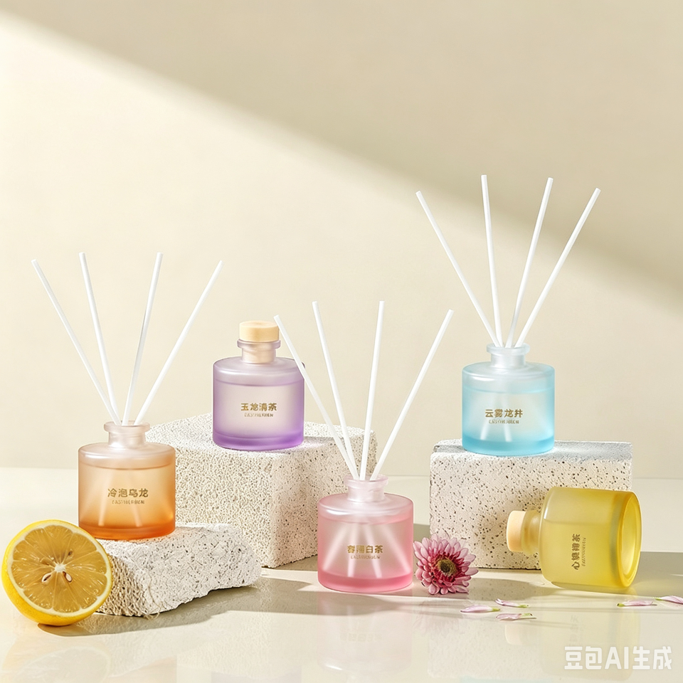 50ml Colored Glass Bottle Reed Diffuser Bottle Empty Bottle for Long ...