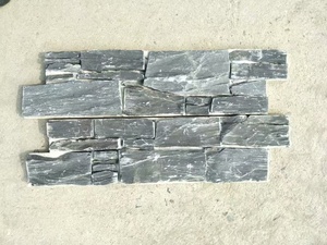 Tính năng tự nhiên đen <span class=keywords><strong>Slate</strong></span> <span class=keywords><strong>ledgestone</strong></span> Veneer tường tấm ốp Bảng điều khiển - Product Image 3