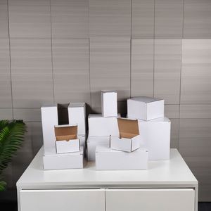 Boîte en carton ondulé blanc pour e-commerce, emballage protecteur en carton ondulé, boîte en papier épaisse à 3 couches, emballage pour envoi postal en kraft - Product Image 4